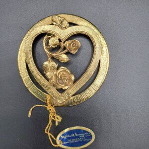 Stylebuilt Accessories Ornate Vanity Potpourri 24K Gold Plated Jar Lid